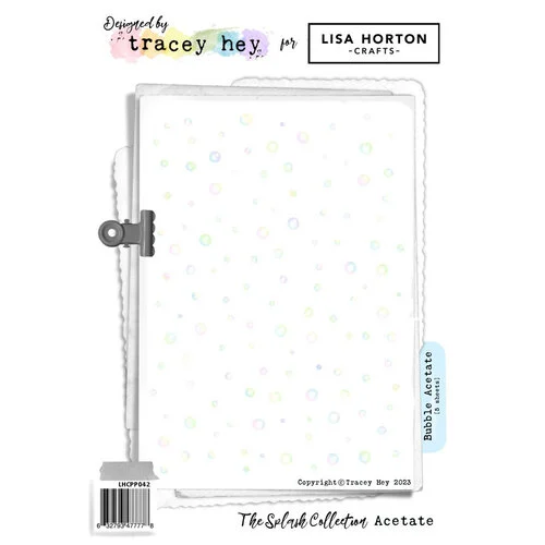 Lisa Horton Crafts - The Splash Collection - Paper Pack - Bubble Acetate - 5 Sheets 1 Lisa Horton Crafts - The Splash Collection - Paper Pack - Bubble Acetate - 5 Sheets