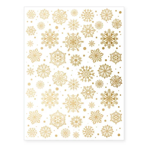 Scrapbook.com - Snowflakes - Metallic Rub-On Transfers - Gold and Silver - 6x8 - 2 Sheets 2 Scrapbook.com - Snowflakes - Metallic Rub-On Transfers - Gold and Silver - 6x8 - 2 Sheets