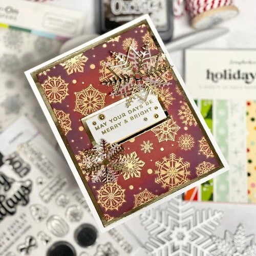 Scrapbook.com - Snowflakes - Metallic Rub-On Transfers - Gold and Silver - 6x8 - 2 Sheets 8 Scrapbook.com - Snowflakes - Metallic Rub-On Transfers - Gold and Silver - 6x8 - 2 Sheets