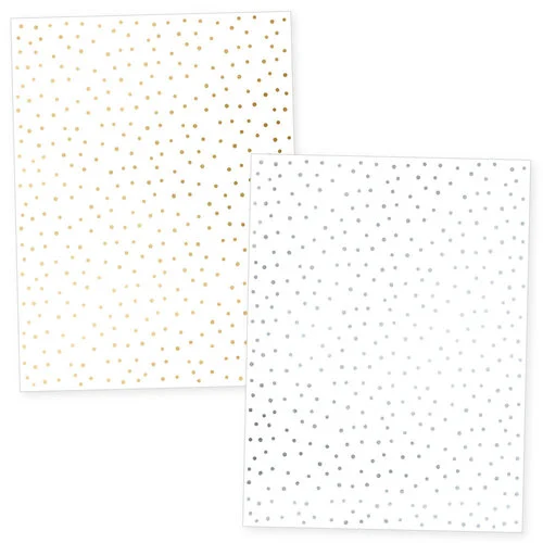 Scrapbook.com - Polka Dots - Metallic Rub-On Transfers - Gold and Silver - 6x8 - 2 Sheets 1 Scrapbook.com - Polka Dots - Metallic Rub-On Transfers - Gold and Silver - 6x8 - 2 Sheets