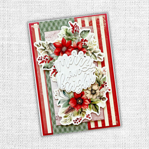 Paper Rose - Christmas Holiday Collection - Dies - Merry And Bright Layered Script 2 Paper Rose - Christmas Holiday Collection - Dies - Merry And Bright Layered Script