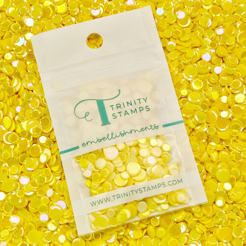 Trinity Stamps - Embellishments - Opaque Shine Confetti - Sunflower