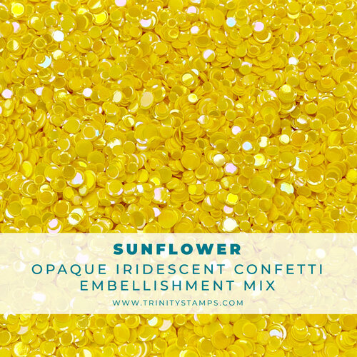 Trinity Stamps - Embellishments - Opaque Shine Confetti - Sunflower