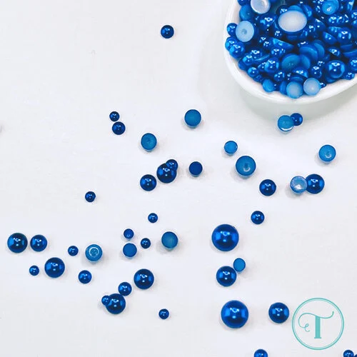 Trinity Stamps - Embellishment Mix - Baubles - Royal Blue 3 Trinity Stamps - Embellishment Mix - Baubles - Royal Blue