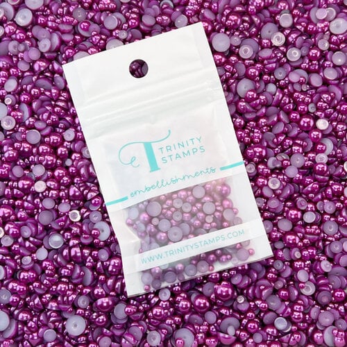 Trinity Stamps - Embellishment Mix - Baubles - Boysenberry 1 Trinity Stamps - Embellishment Mix - Baubles - Boysenberry