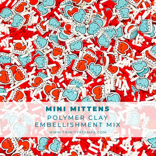 Trinity Stamps - Embellishment Mix - Clay - Mini Mittens 2 Trinity Stamps - Embellishment Mix - Clay - Mini Mittens