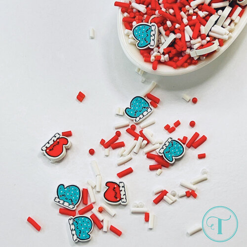 Trinity Stamps - Embellishment Mix - Clay - Mini Mittens 3 Trinity Stamps - Embellishment Mix - Clay - Mini Mittens