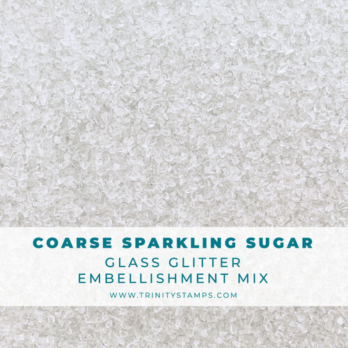Trinity Stamps - Embellishments - Sugar Glass Glitter - Coarse Sparkling