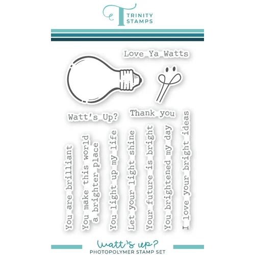Trinity Stamps - Clear Photopolymer Stamps - Watt's Up