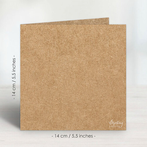 Mintay Papers - Greeting Card Base - 5.5 x 5.5 - Kraft 1 Mintay Papers - Greeting Card Base - 5.5 x 5.5 - Kraft