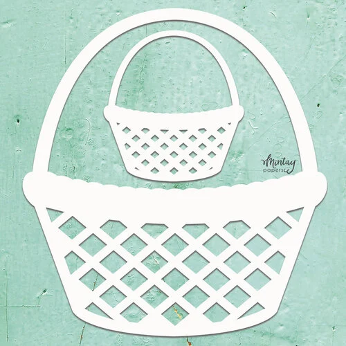 Mintay Papers - Embellishments - Chippies - Basket 1 Mintay Papers - Embellishments - Chippies - Basket