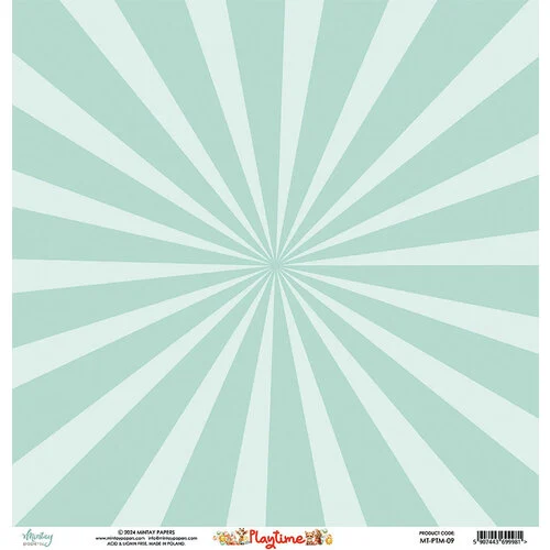 Mintay Papers - Playtime Collection - 12 x 12 Double Sided Paper - Elements