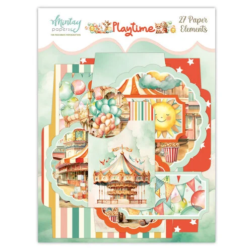 Mintay Papers - Playtime Collection - Embellishments - Paper Elements 1 Mintay Papers - Playtime Collection - Embellishments - Paper Elements