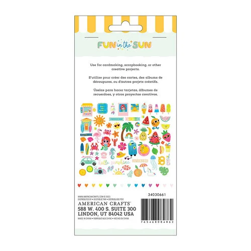 Pebbles - Fun In The Sun Collection - Ephemera - Icons