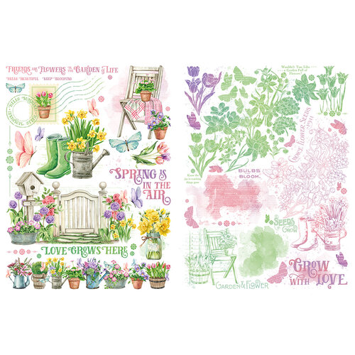 Graphic 45 - Grow With Love Collection - Rub-On Transfers 2 Graphic 45 - Grow With Love Collection - Rub-On Transfers