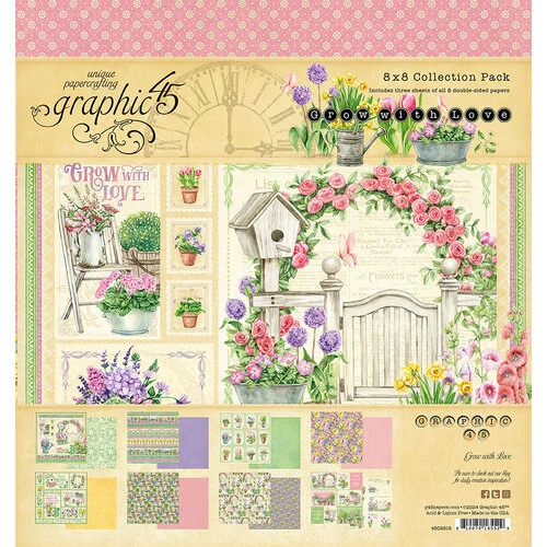 Graphic 45 - Grow With Love Collection - 8 x 8 Collection Pack