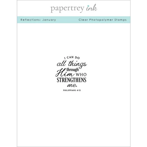 Papertrey Ink - Clear Photopolymer Stamps - Reflections - January 1 Papertrey Ink - Clear Photopolymer Stamps - Reflections - January