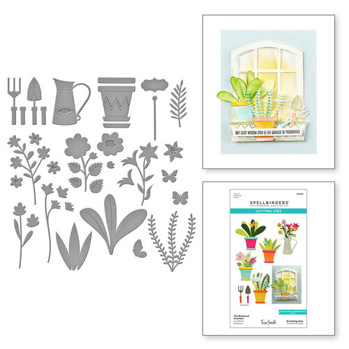Spellbinders - Windows with a View Collection - Etched Dies - The Botanical Solarium