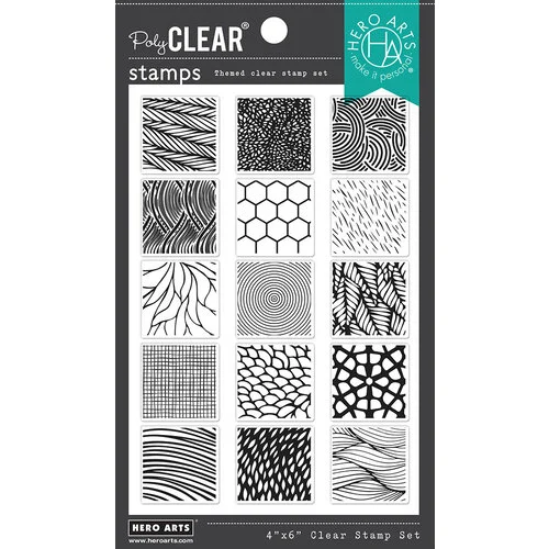 Hero Arts - Clear Photopolymer Stamps - Texture Blocks 1 Hero Arts - Clear Photopolymer Stamps - Texture Blocks