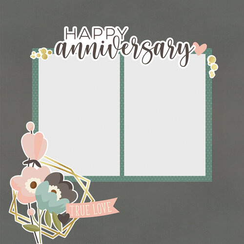 Simple Stories - Simple Pages Collection - Page Pieces - Anniversary