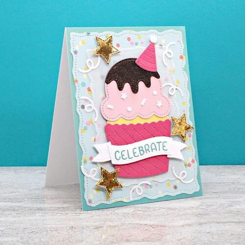 Pretty Pink Posh - Dies - Big Birthday Cupcake