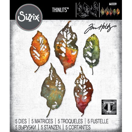 Sizzix - Tim Holtz - Thinlits Dies - Vault Leaf Fragments 1 Sizzix - Tim Holtz - Thinlits Dies - Vault Leaf Fragments