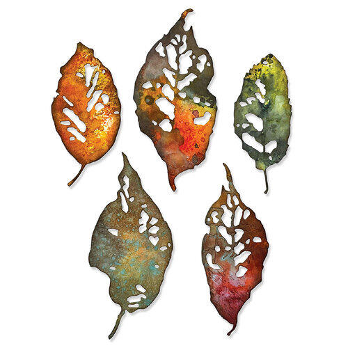 Sizzix - Tim Holtz - Thinlits Dies - Vault Leaf Fragments 2 Sizzix - Tim Holtz - Thinlits Dies - Vault Leaf Fragments