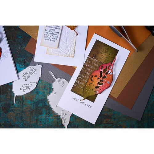 Sizzix - Tim Holtz - Thinlits Dies - Vault Leaf Fragments 6 Sizzix - Tim Holtz - Thinlits Dies - Vault Leaf Fragments