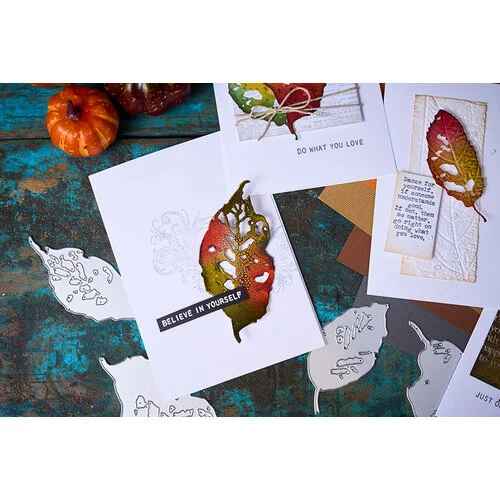 Sizzix - Tim Holtz - Thinlits Dies - Vault Leaf Fragments 7 Sizzix - Tim Holtz - Thinlits Dies - Vault Leaf Fragments