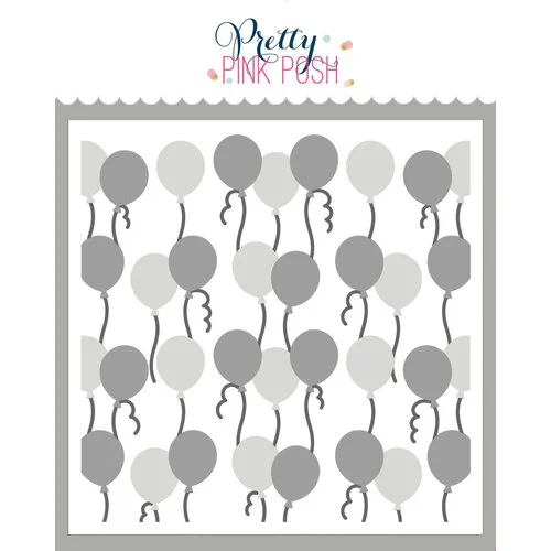 Pretty Pink Posh - Layering Stencils - Balloons