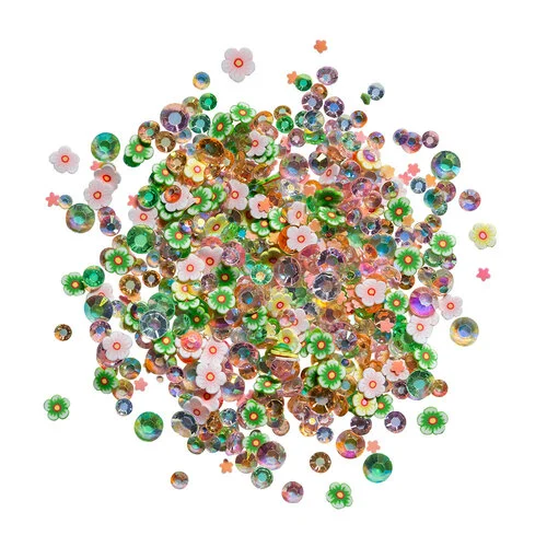 Buttons Galore and More - Mix Upz Collection - Embellishments - Spring Florals
