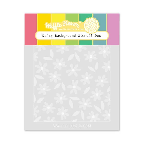 Waffle Flower Crafts - Stencils - Daisy Background