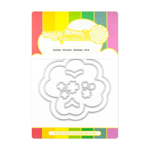 Waffle Flower Crafts - Craft Dies - Lucky Clover Shaker 1 Waffle Flower Crafts - Craft Dies - Lucky Clover Shaker