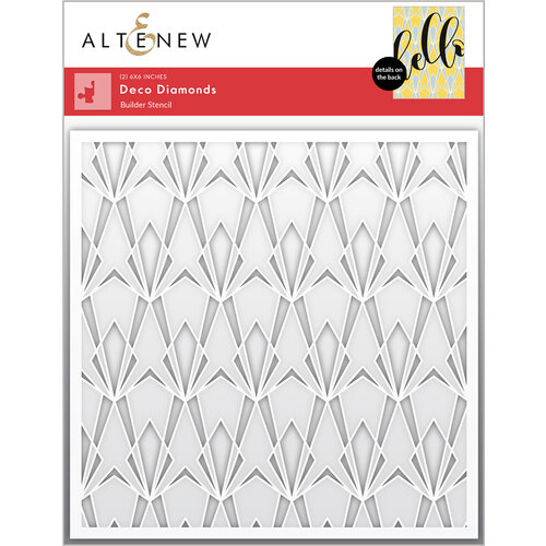 Altenew - Builder Stencil - 2 in 1 Set - Deco Diamonds
