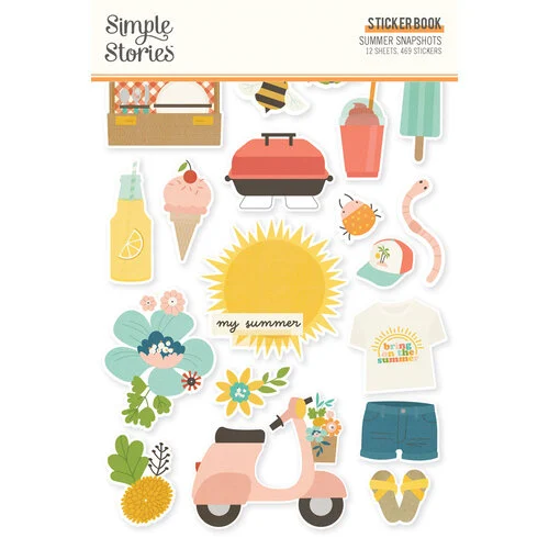 Simple Stories - Summer Snapshots Collection - Sticker Book 1 Simple Stories - Summer Snapshots Collection - Sticker Book