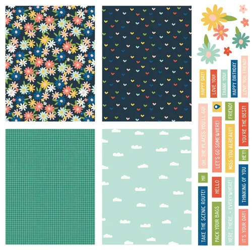 Simple Stories - Pack Your Bags Collection - Simple Cards - Card Kit 2 Simple Stories - Pack Your Bags Collection - Simple Cards - Card Kit