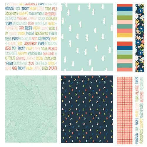 Simple Stories - Pack Your Bags Collection - Simple Cards - Card Kit 3 Simple Stories - Pack Your Bags Collection - Simple Cards - Card Kit