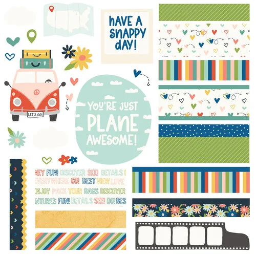 Simple Stories - Pack Your Bags Collection - Simple Cards - Card Kit 5 Simple Stories - Pack Your Bags Collection - Simple Cards - Card Kit