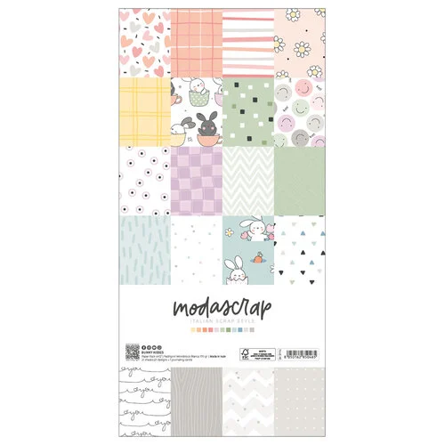 ModaScrap - 6 x 12 Paper Pack - Bunny Kisses