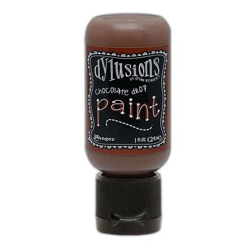 Ranger Ink - Dylusions Paint - Flip Cap Bottle - Chocolate Drop 1 Ranger Ink - Dylusions Paint - Flip Cap Bottle - Chocolate Drop