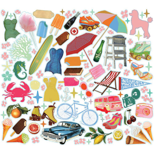 Fancy Pants Designs - Beachside Boardwalk Collection - Ephemera 2 Fancy Pants Designs - Beachside Boardwalk Collection - Ephemera