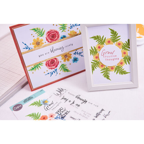 Sizzix - Clear Stamps - Painted Florals 4 Sizzix - Clear Stamps - Painted Florals