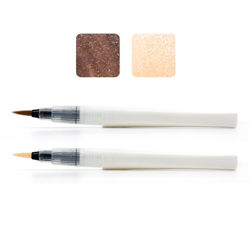 Scrapbook.com - Glitter Brush Marker Set - Neutrals - 2 Pack 1 Scrapbook.com - Glitter Brush Marker Set - Neutrals - 2 Pack