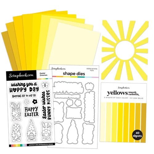 Scrapbook.com - Easter Gnomes Bundle - Dies, Paper, Stamp 1 Scrapbook.com - Easter Gnomes Bundle - Dies, Paper, Stamp