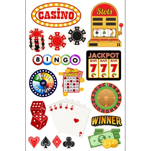 Scrapbook Customs - Laser Cuts - Casino