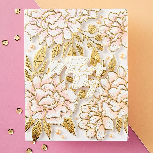 Spellbinders - BetterPress Collection - Press Plates and Die Set - Let's Celebrate - Sentiments