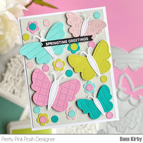 Pretty Pink Posh - Dies - Stitched Butterflies