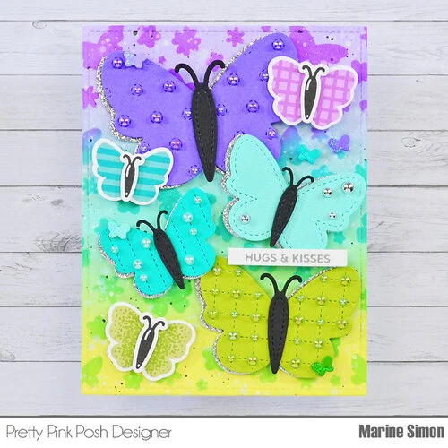 Pretty Pink Posh - Dies - Stitched Butterflies