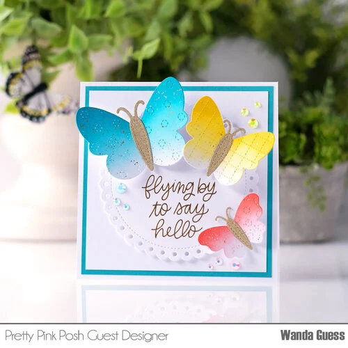 Pretty Pink Posh - Dies - Stitched Butterflies