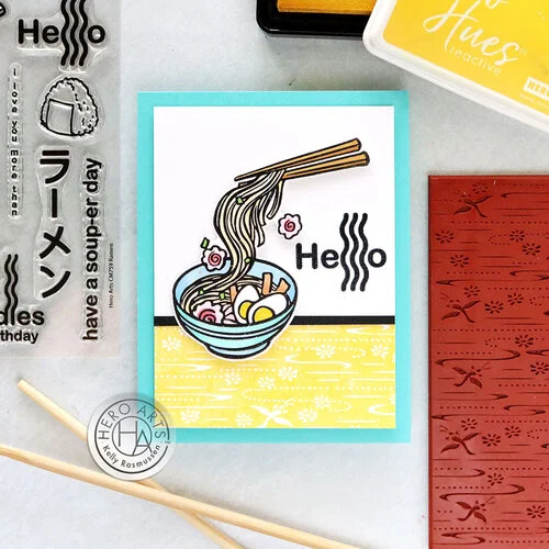 Hero Arts - Clings - Repositionable Rubber Stamps - Origami Paper 3 Hero Arts - Clings - Repositionable Rubber Stamps - Origami Paper
